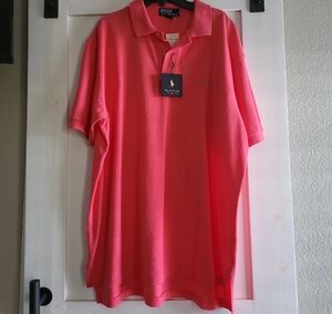 Polo by Ralph Lauren Men's Coral Polo Shirt